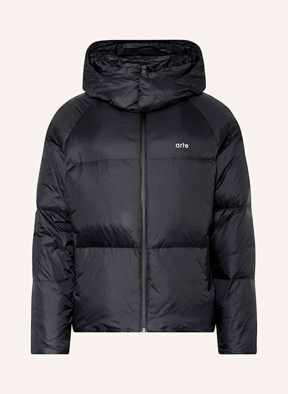 Arte Antwerp Daunenjacke mit abnehmbarer Kapuze SCHWARZ