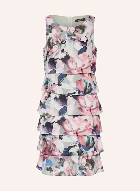 Vera Mont Cocktailkleid mit Volants GRÜN/ ROSÉ/ DUNKELBLAU