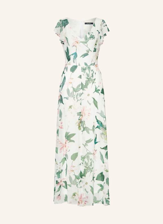 Vera Mont Jumpsuit im Materialmix mit Rüschen CREME/ ROSÉ/ DUNKELGRÜN