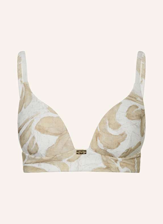 MARYAN MEHLHORN Triangel-Bikini-Top ORNATION CREME/ BEIGE