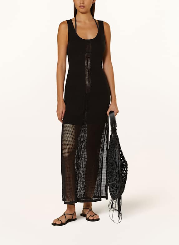 MARYAN MEHLHORN Strandkleid ORNATION mit Glitzergarn SCHWARZ