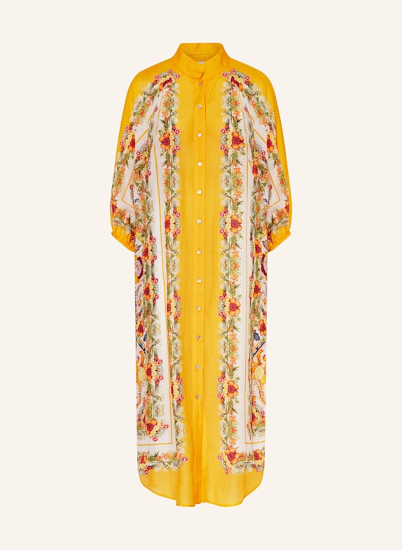 MARYAN MEHLHORN Strandkleid EXUBERANCE DUNKELGELB/ WEISS/ HELLGRÜN