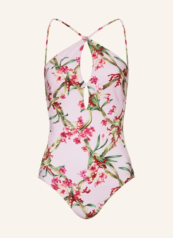 MARYAN MEHLHORN High-Neck-Badeanzug BOTANIQUE ROSA/ PINK/ GRÜN