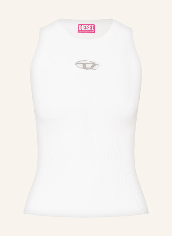 DIESEL Stricktop M-CADDIX-TOP mit Cut-outs CREME