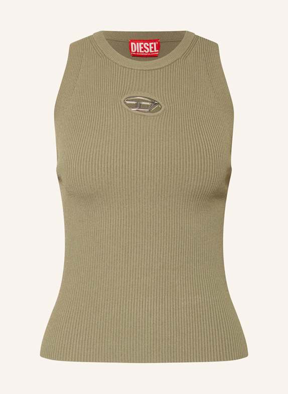 DIESEL Stricktop M-CADDIX-TOP mit Cut-outs KHAKI