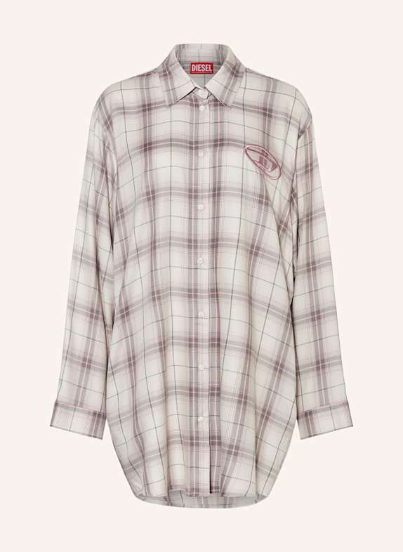 DIESEL Hemdblusenkleid D-DALIS-Q1 HELLGRAU/ PINK/ DUNKELGRAU