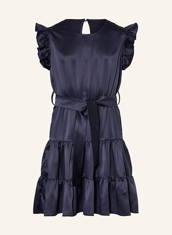 BLUE EFFECT Satinkleid DUNKELBLAU