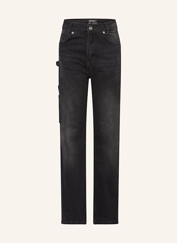 BLUE EFFECT Straight Jeans Worker Baggy Fit SCHWARZ