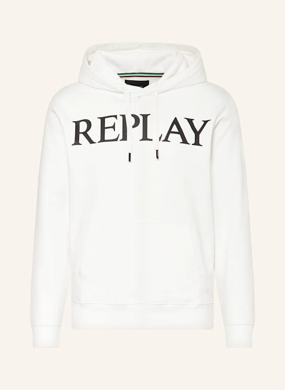 REPLAY Hoodie ECRU