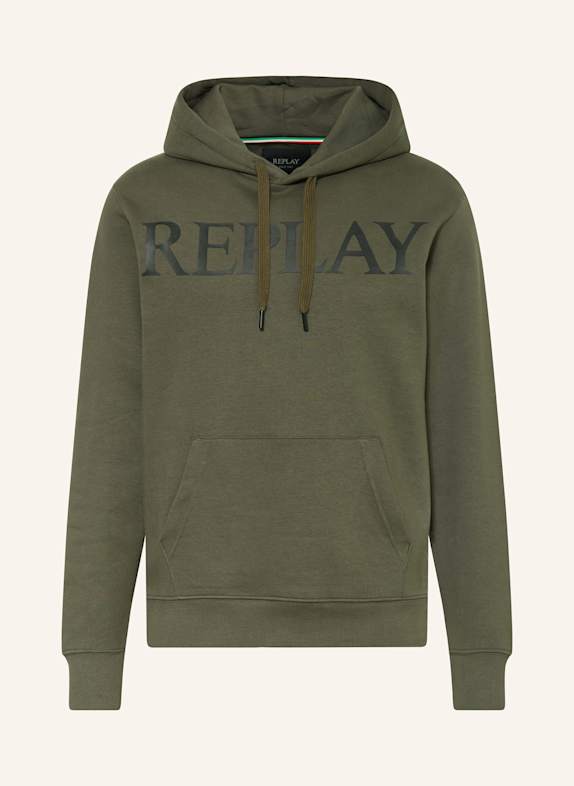 REPLAY Hoodie KHAKI