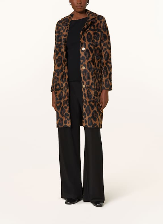 Joseph Ribkoff Mantel BEIGE / SCHWARZ / DUNKELBRAUN