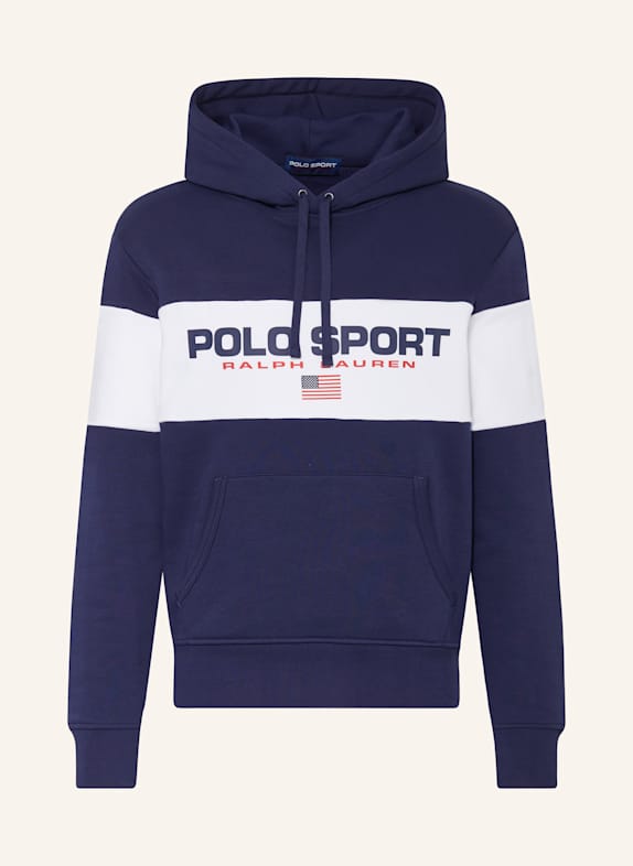 polo Nike SPORT Hoodie DARK BLUE/ WHITE/ RED