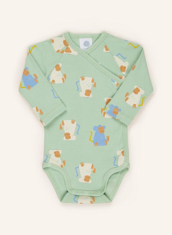 Sanetta Wickelbody HELLGRÜN/ CREME/ BRAUN