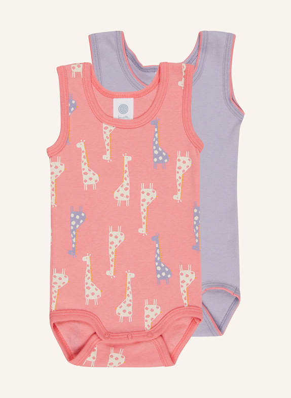 Sanetta 2er-Pack Bodies HELLLILA/ PINK/ CREME