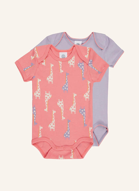 Sanetta 2er-Pack Bodies HELLLILA/ PINK/ CREME