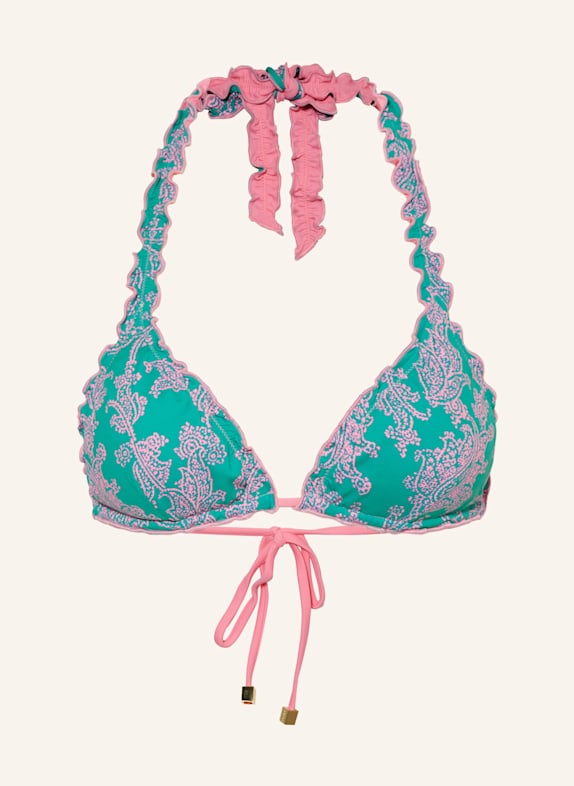heidi klein Triangel-Bikini-Top SANTA ROSA zum Wenden GRÜN/ PINK