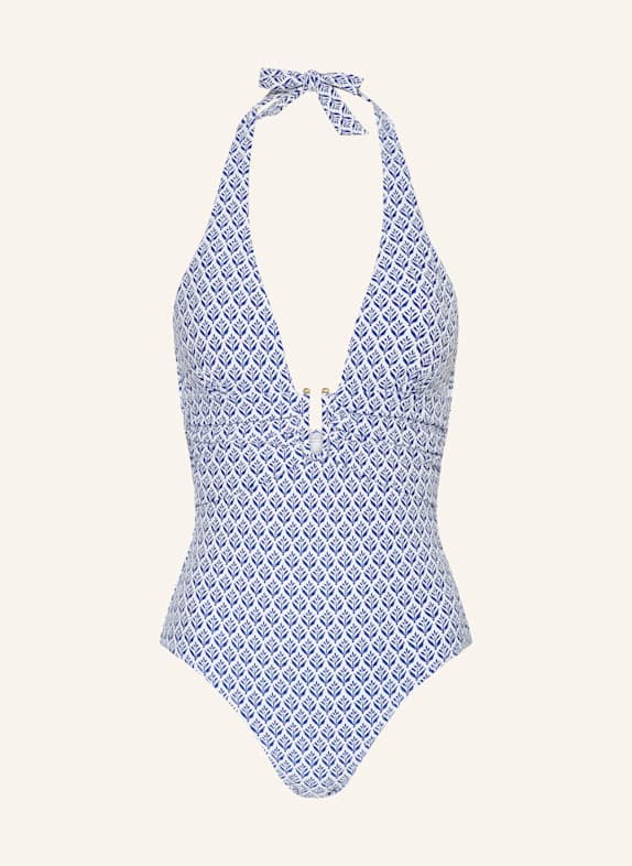 heidi klein Neckholder-Badeanzug CAPE COD WEISS/ BLAU
