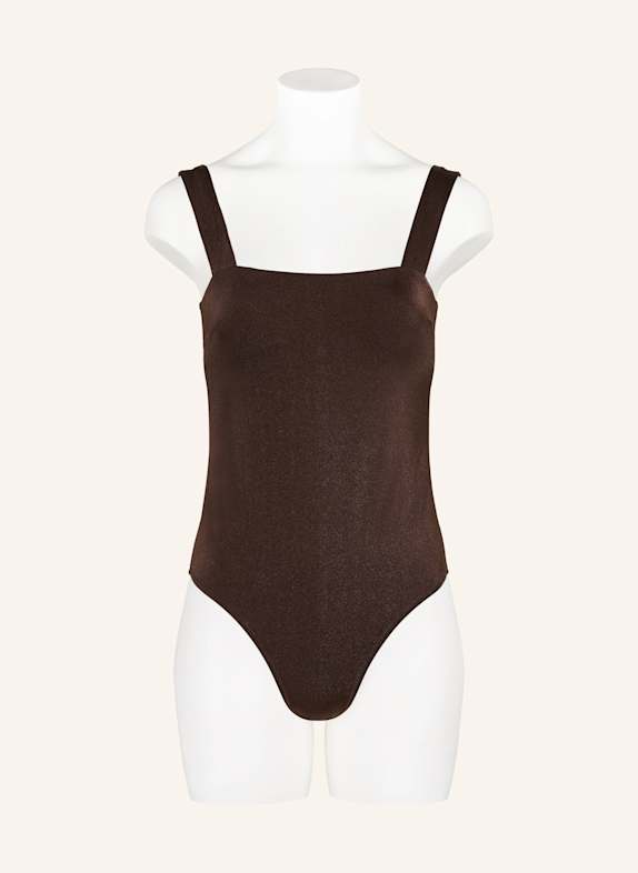 heidi klein Badeanzug COCO PALM DUNKELBRAUN