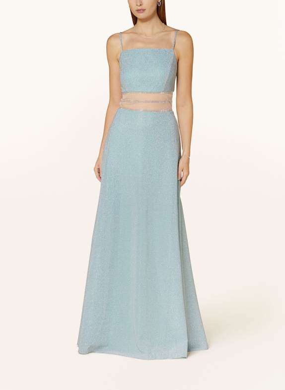 VM Vera Mont Abendkleid mit Schmucksteinen MINT/ SILBER