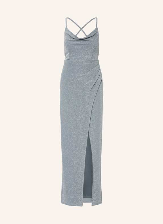 VM Vera Mont Abendkleid mit Glitzergarn MINT/ GRAU