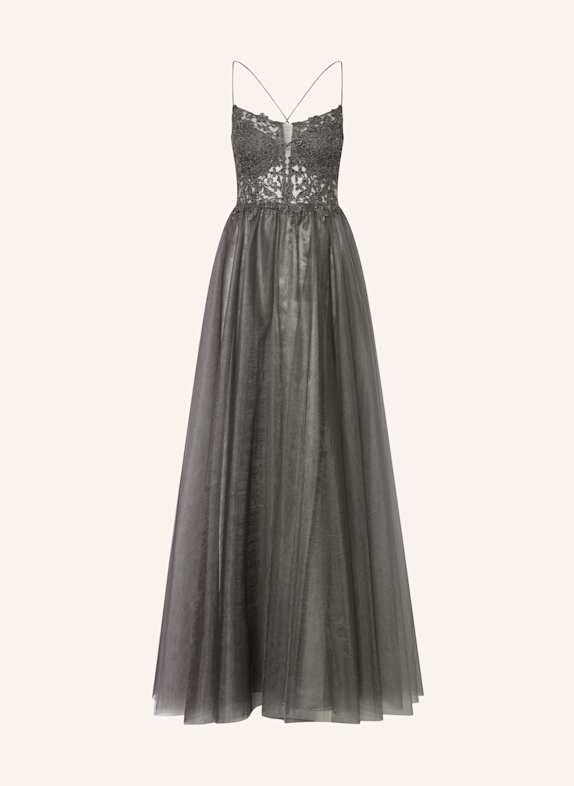 VM Vera Mont Abendkleid mit Schmucksteinen DUNKELGRAU