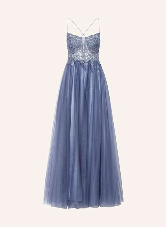 VM Vera Mont Abendkleid mit Schmucksteinen DUNKELBLAU