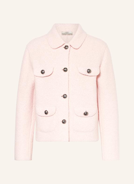 lunaria cashmere Bouclé jacket with silk LIGHT PINK