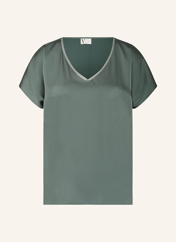 V by Vera Mont Blusenshirt aus Satin OLIV