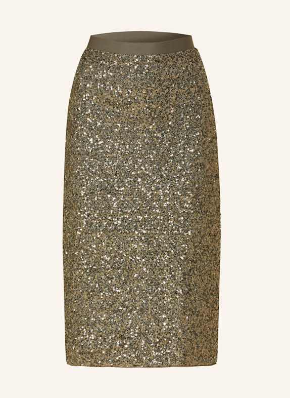 Princess GOES HOLLYWOOD Rock mit Pailletten KHAKI