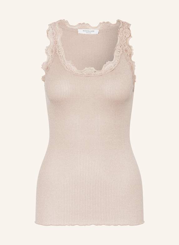 rosemunde Stricktop BOSTON mit Glitzergarn BEIGE