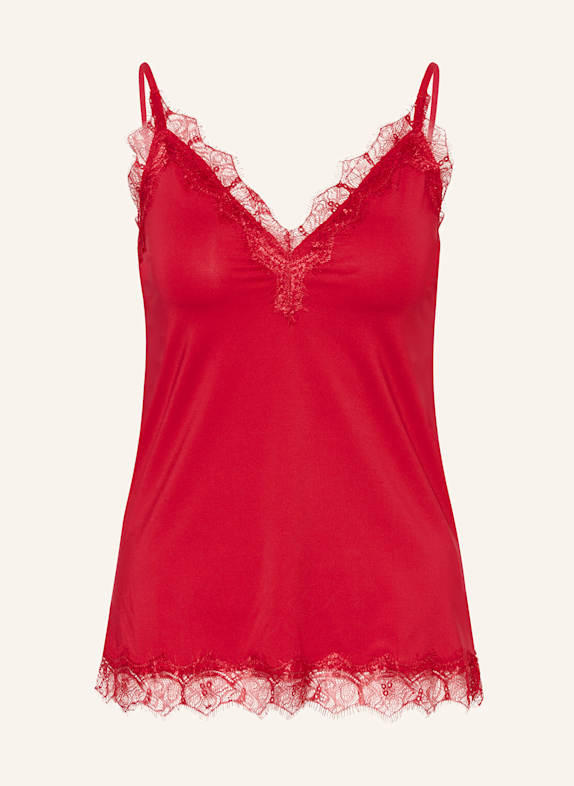 rosemunde Top BILLIE mit Spitze ROT