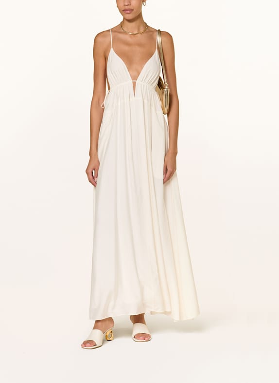 SIMKHAI Kleid JOSEPHINE mit Seide ECRU