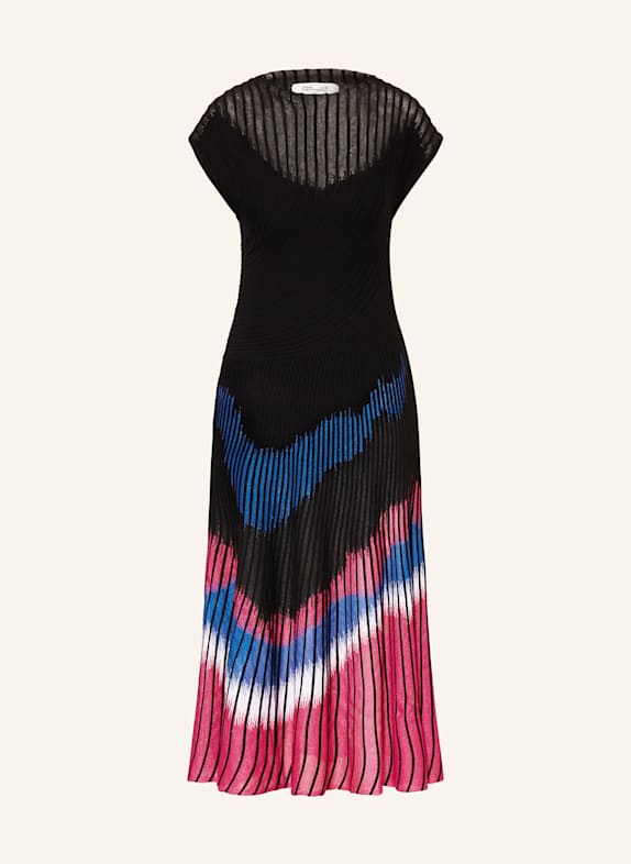 DIANE VON FURSTENBERG Strickkleid RICK SCHWARZ/ PINK/ BLAU