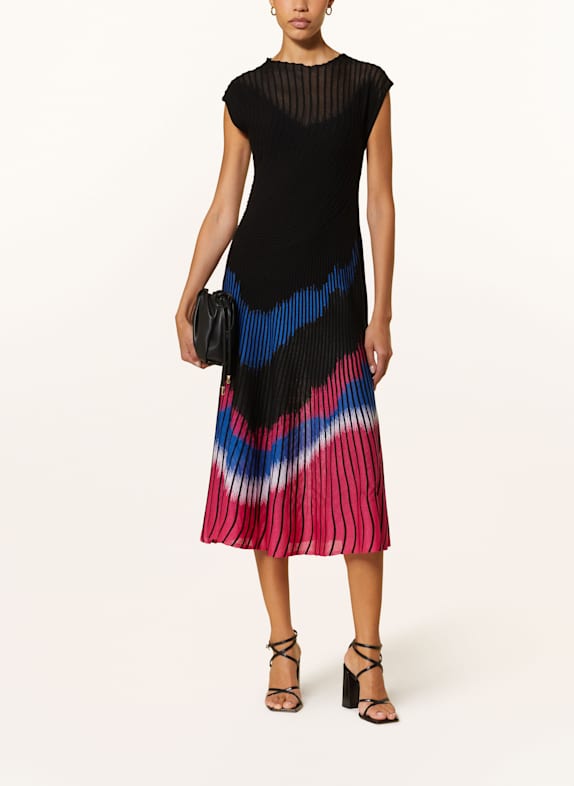 DIANE VON FURSTENBERG Strickkleid RICK SCHWARZ/ PINK/ BLAU