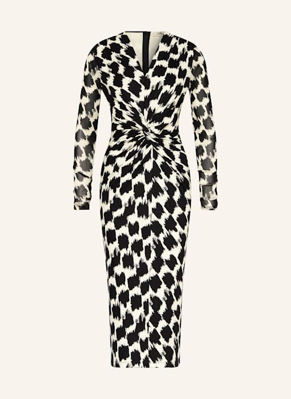 DIANE VON FURSTENBERG Jerseykleid LIBRA SCHWARZ/ ECRU
