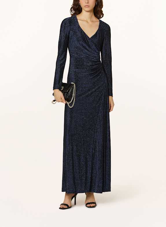 DIANE VON FURSTENBERG Kleid RAFFI mit Glitzergarn DUNKELBLAU