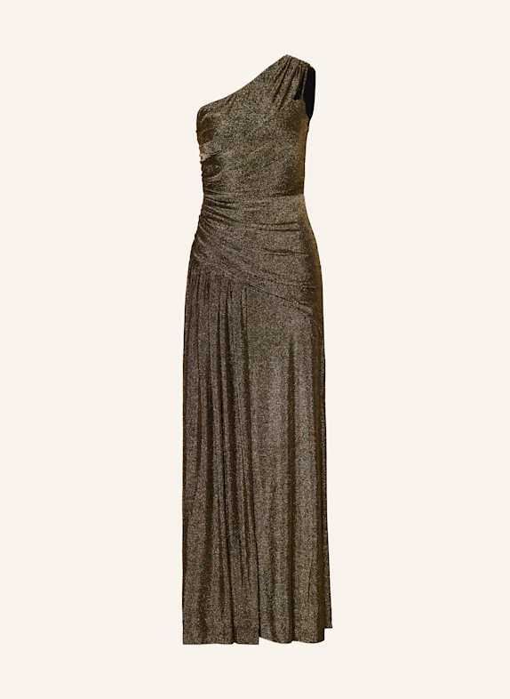 DIANE VON FURSTENBERG One-Shoulder-Kleid RAFAEL mit Glitzergarn BRAUN