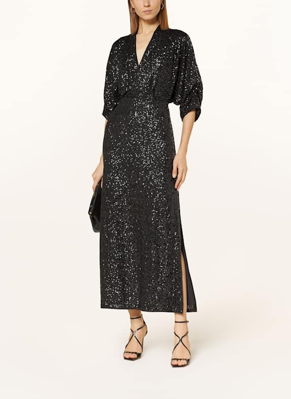 DIANE VON FURSTENBERG Kleid JESSEL mit Pailletten SCHWARZ