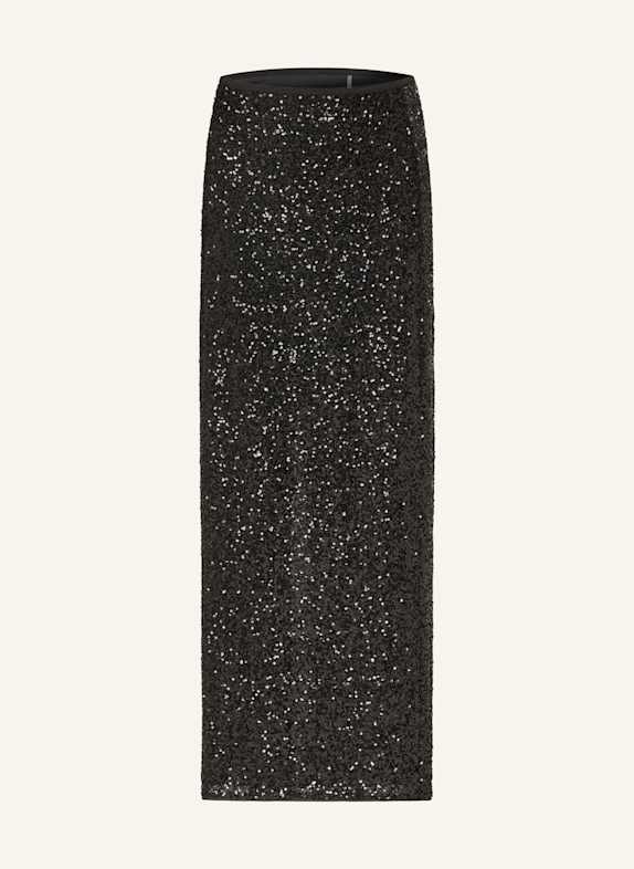 DIANE VON FURSTENBERG Rock BRAYAN mit Pailletten SCHWARZ