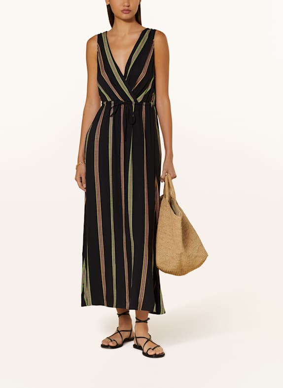 Lidea Strandkleid NEW MEXICO SCHWARZ / HELLGRÜN / ROSA