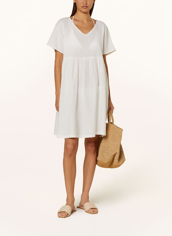 Lidea SPORTS CLUB beach dress in muslin WHITE