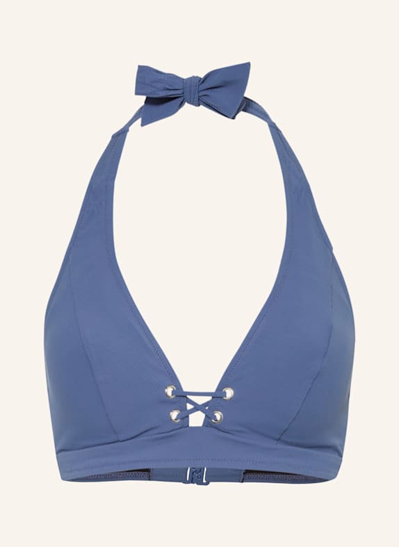 Lidea Góra od bikini wiązana na szyi SEASIDE SERENITY SZARONIEBIESKI