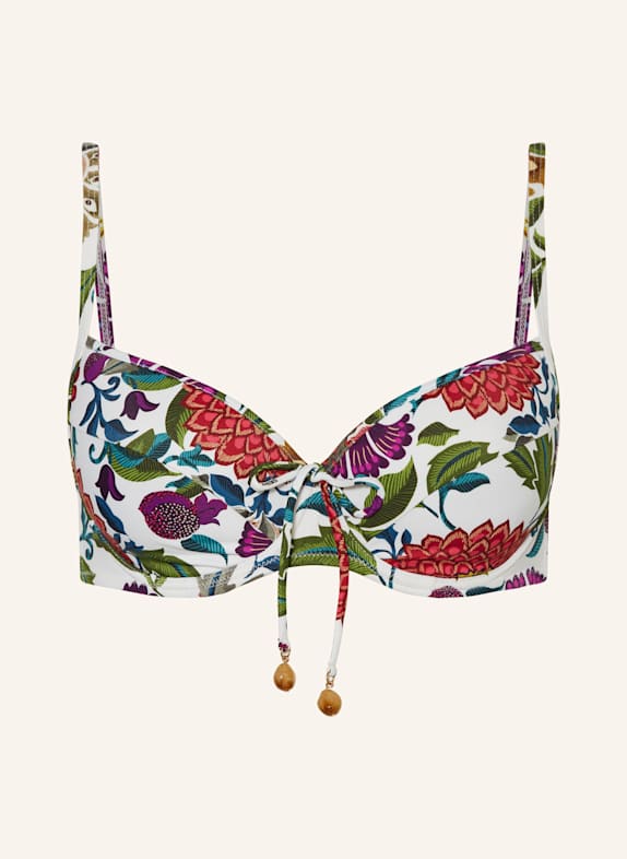 Lidea Góra od bikini z fiszbinami EDEN OASIS BIAŁY/ ZIELONY/ LILA