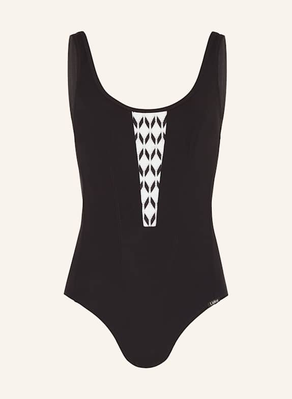Lidea GRAPHIC RIDE swimsuit BLACK/ WHITE