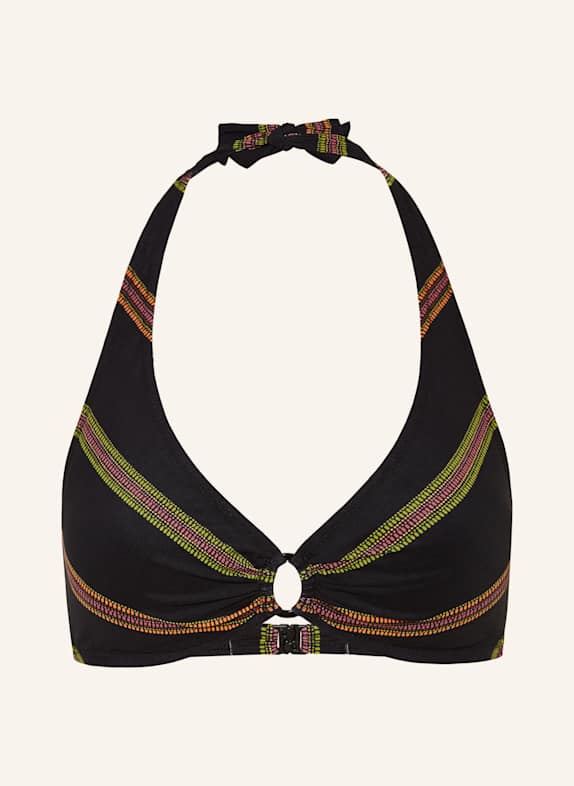 Lidea Góra od bikini wiązana na szyi NEW MEXICO CZARNY/ POMARAŃCZOWY/ ZIELONY