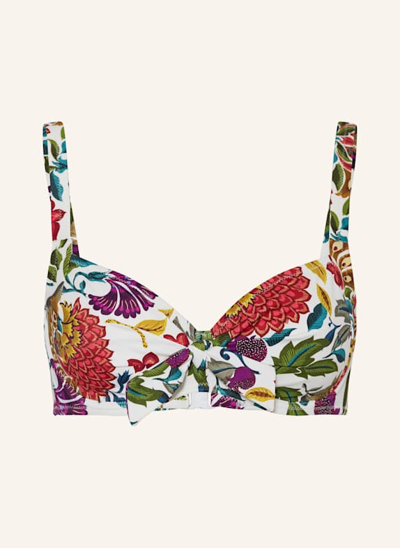 Lidea Góra od bikini z fiszbinami EDEN OASIS BIAŁY/ ZIELONY/ LILA