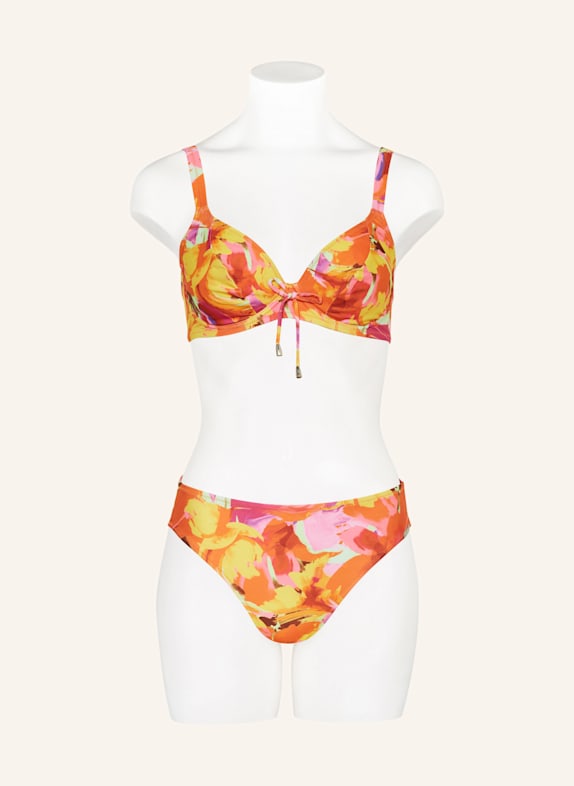 Lidea Basic bikinibroekje NEON NOSTALGIA ORANJE / FUCHSIA / GEEL