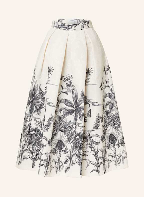 LUNATICA MILANO Jacquard skirt BLACK/ WHITE