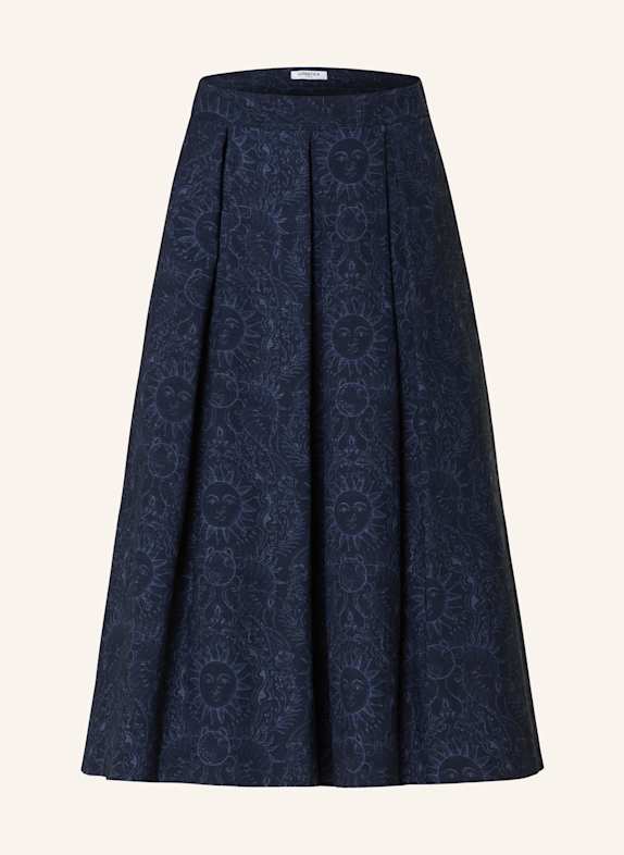 LUNATICA MILANO Denim skirt DARK BLUE