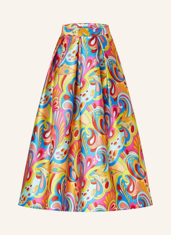 LUNATICA MILANO Pleated skirt RED/ MINT/ PINK